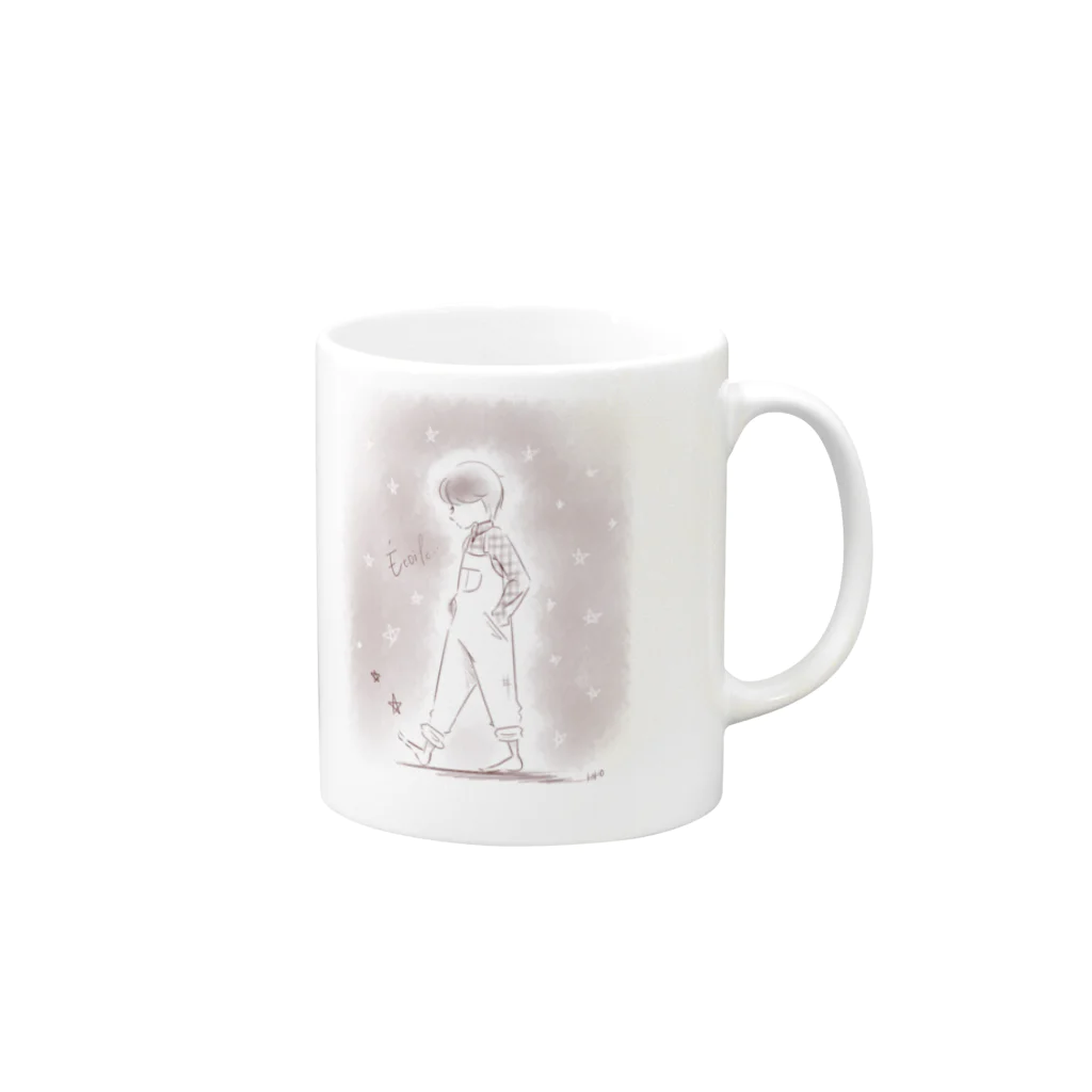 Miracleの星の子　夜 Mug :right side of the handle