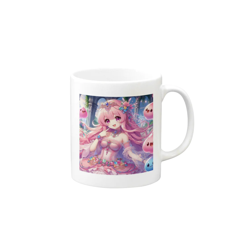 surasuramusumeのスライム娘「ジェム」 Mug :right side of the handle