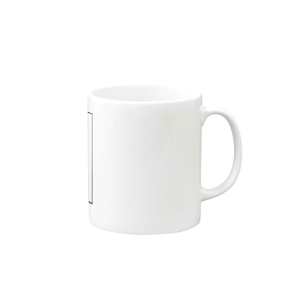 バームクーヘンの霊夢さんがひょっこり Mug :right side of the handle