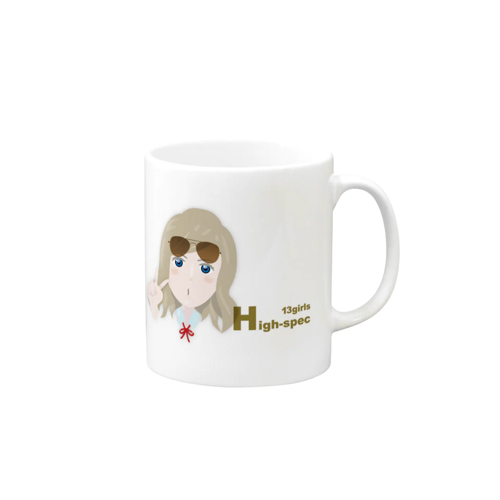 千画本舗の13girls H - キャシー・ロビンソン（フルカラー） Mug :right side of the handle