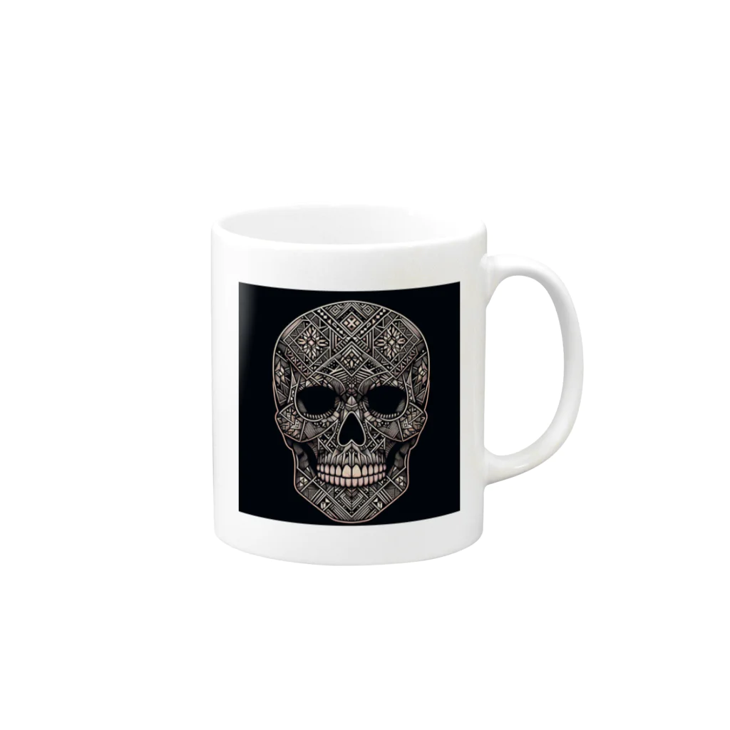 wワンダーワールドwのSKULL035 Mug :right side of the handle