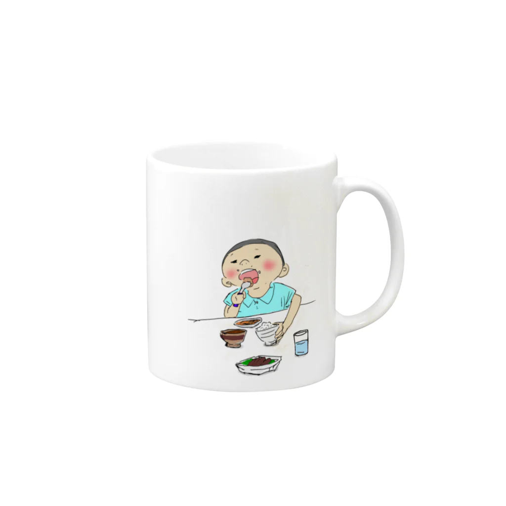 きくきくのいただきます Mug :right side of the handle