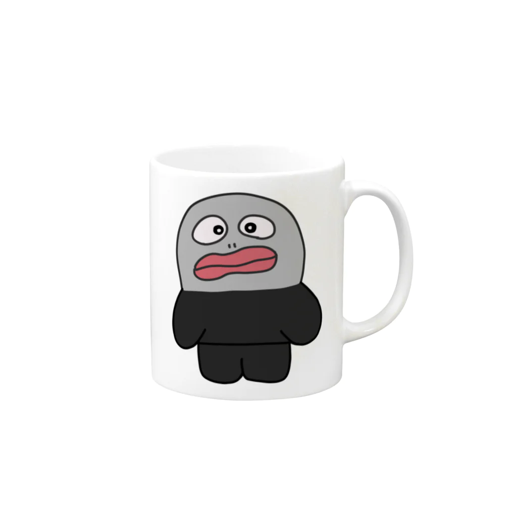 びっくりかにさんの犯ギョ人 Mug :right side of the handle