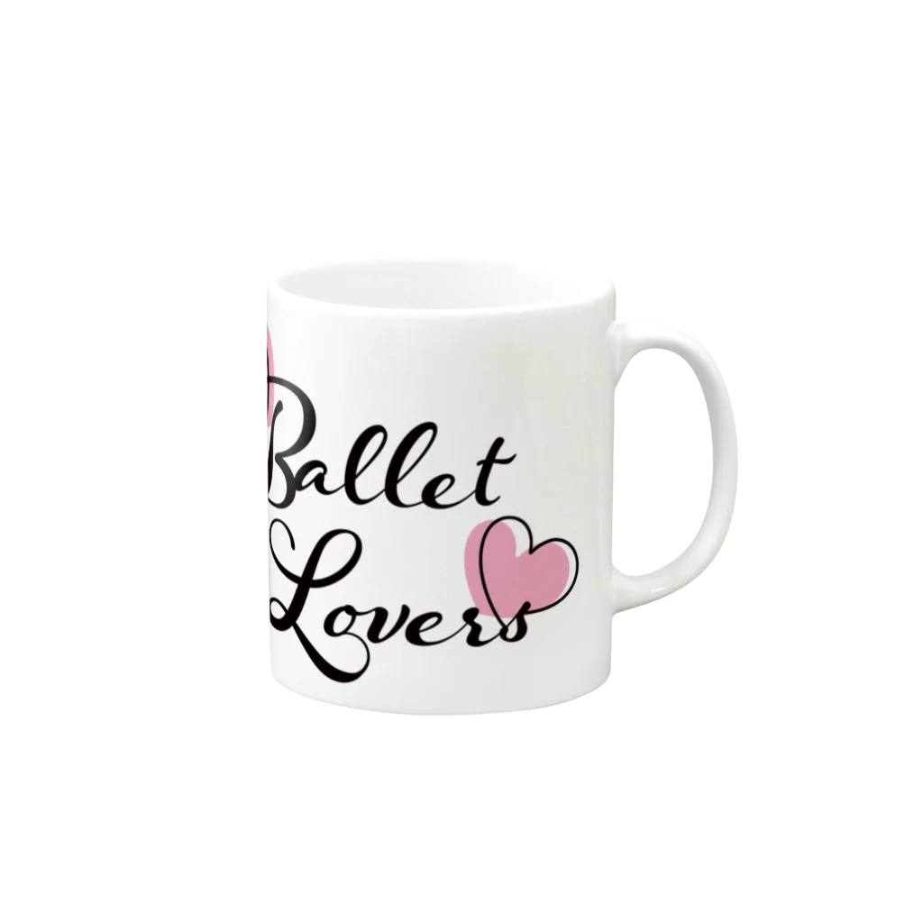 Saori_k_cutpaper_artのBallet Lovers マグカップの取っ手の右面