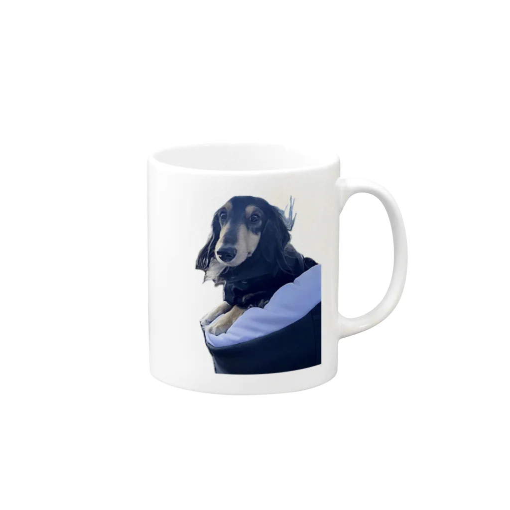 DOG is GOD の眺めるRUN Mug :right side of the handle