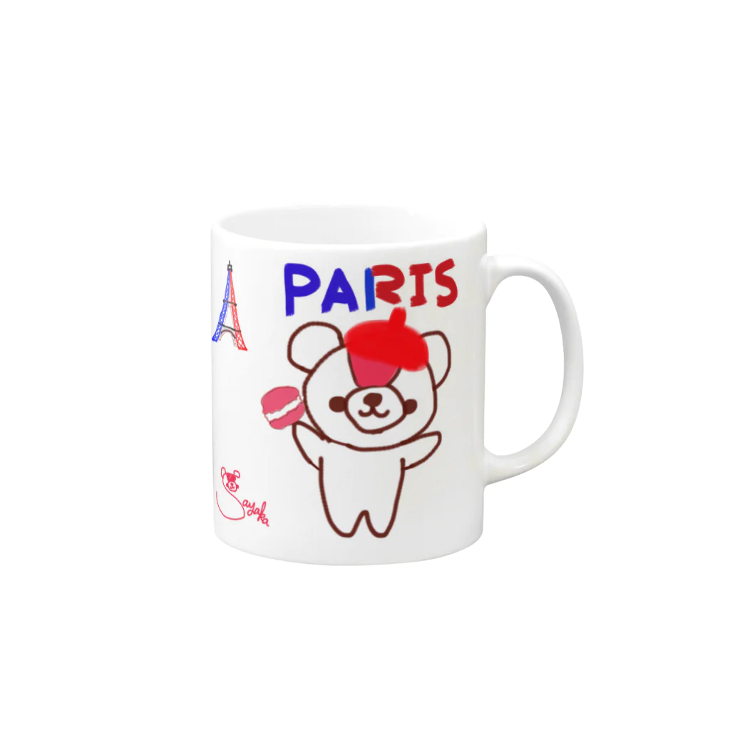 Fairiesのパリとおせんちゃん Mug :right side of the handle