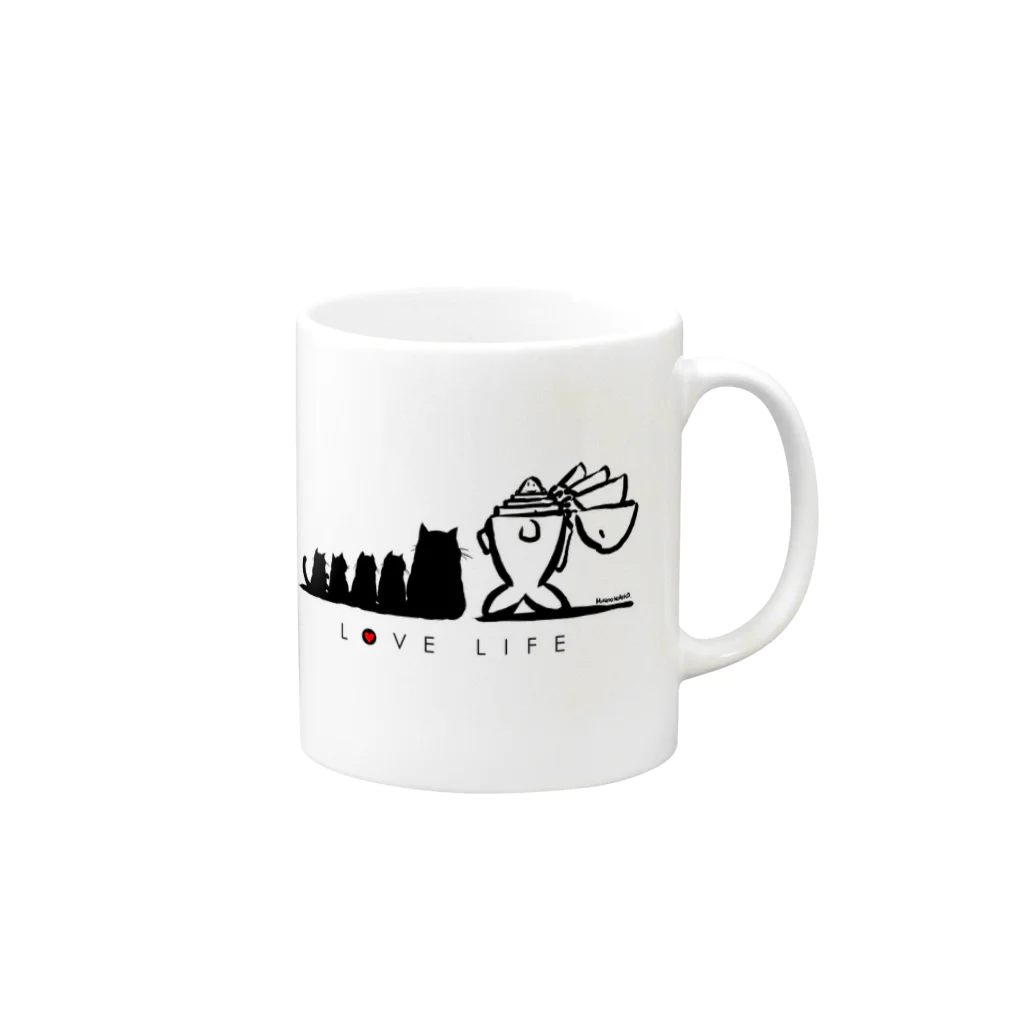 のり子のLOVE LIFE Mug :right side of the handle