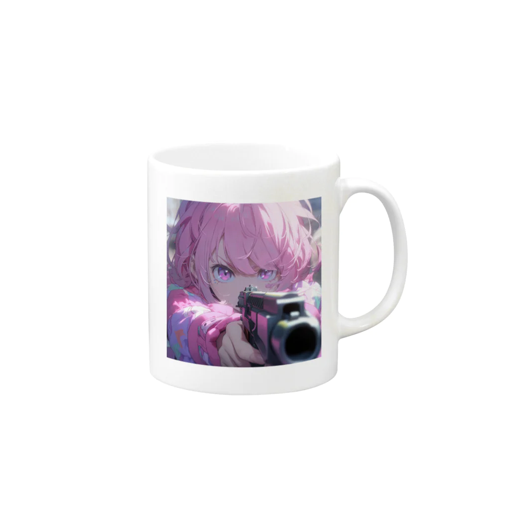 ぶーたんの火花散る戦場 Mug :right side of the handle