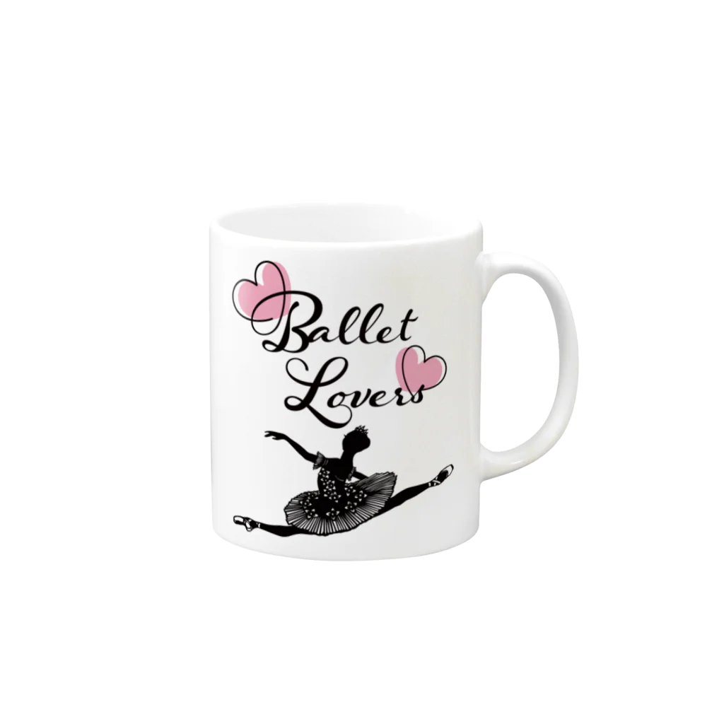 Saori_k_cutpaper_artのBallet Lovers Ballerina Mug :right side of the handle