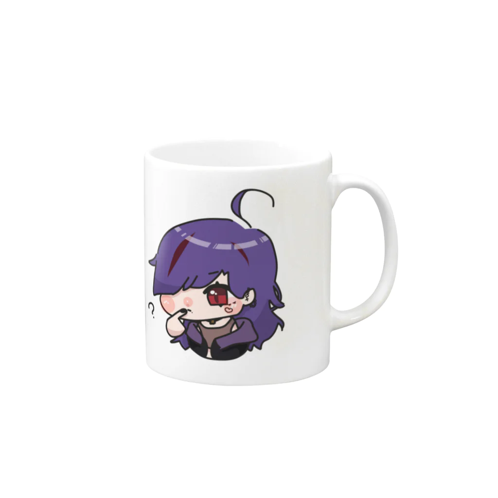 😈へ泥べと🌂の新べとグッズ Mug :right side of the handle