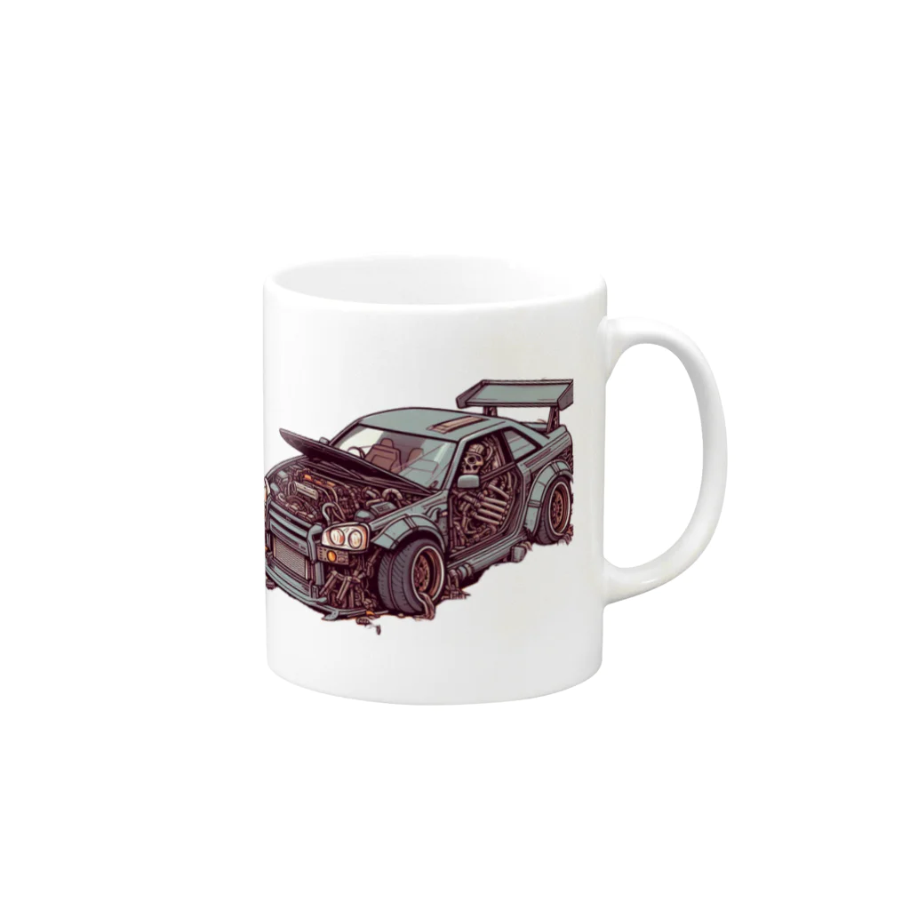 SaBATaNの車シリーズ3 Mug :right side of the handle