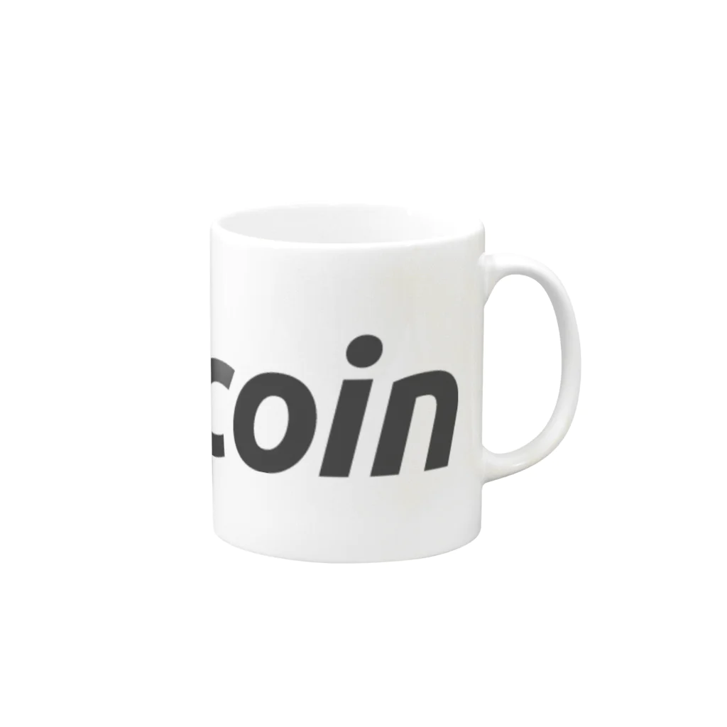 OWLCOIN ショップのBitcoin ビットコイン Mug :right side of the handle