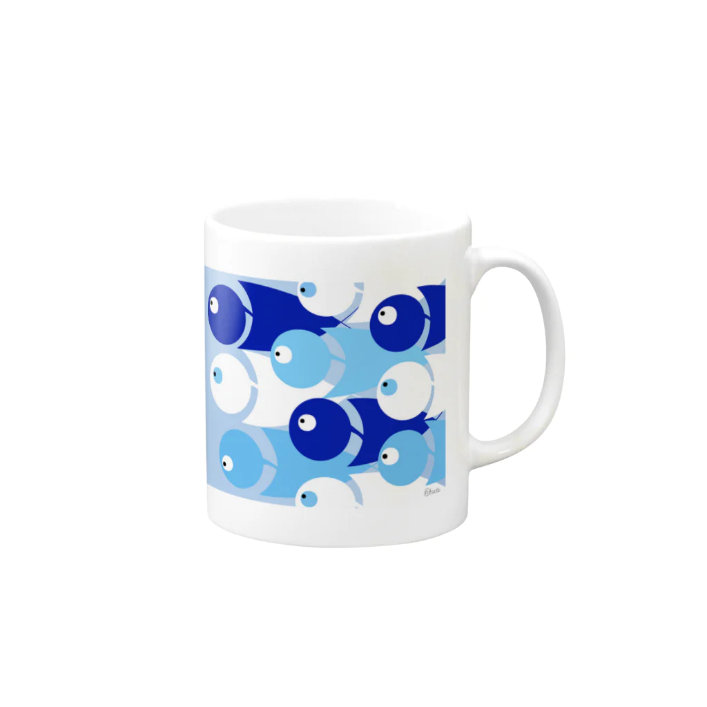 Keiko_Naoko-Art-Japanの海のシンフォニー Mug :right side of the handle