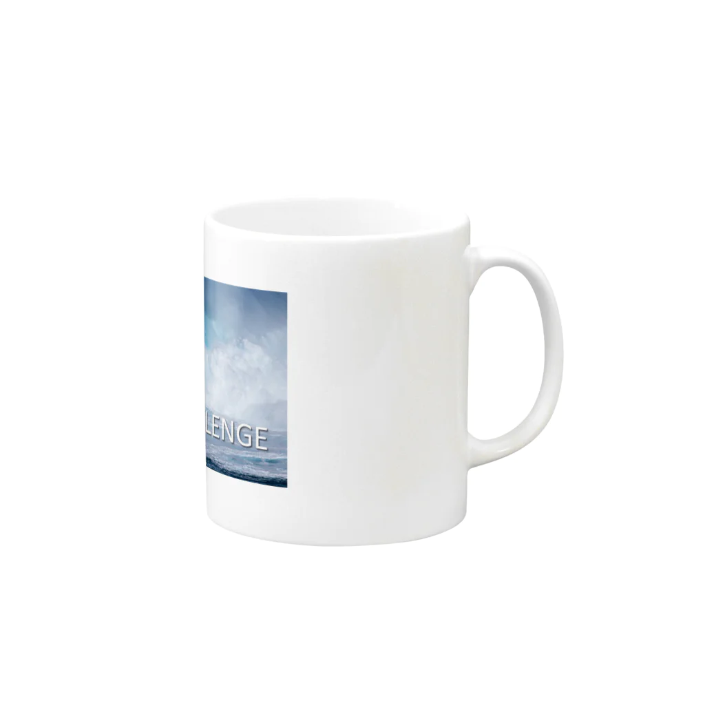 boodashのビッグウエイブ Mug :right side of the handle