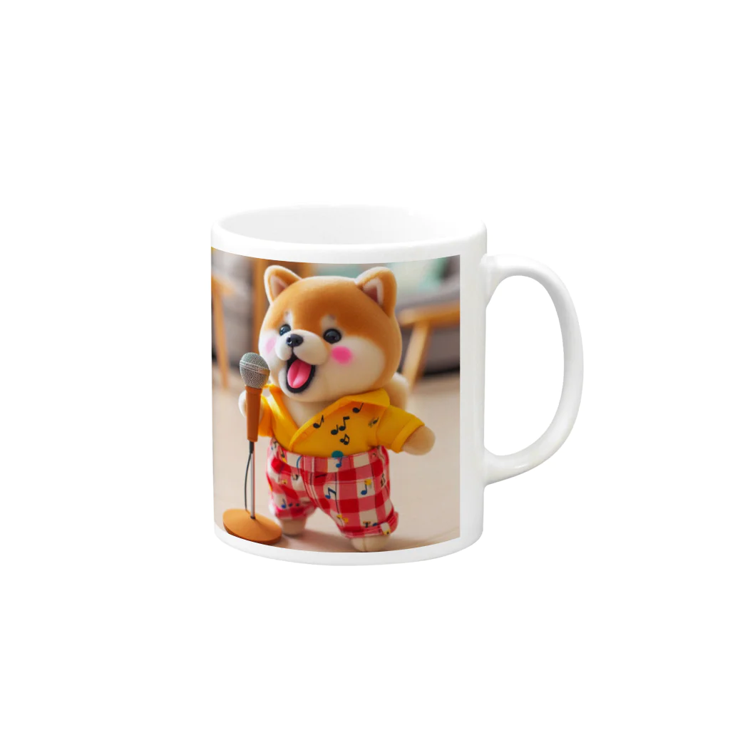 dcgnori／ワンコ画像の歌うワンコ、１ Mug :right side of the handle