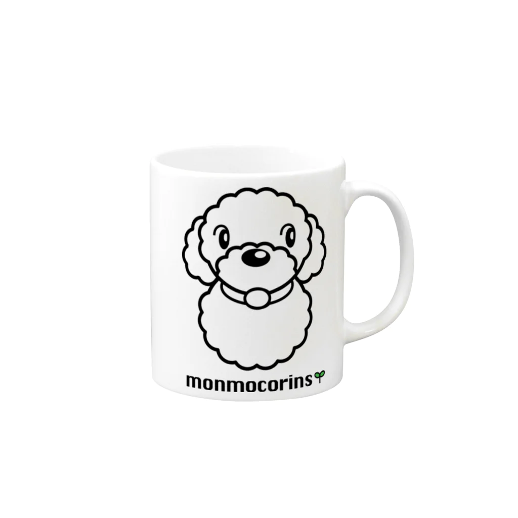 monmocorinsのmonmocorins マグカップの取っ手の右面