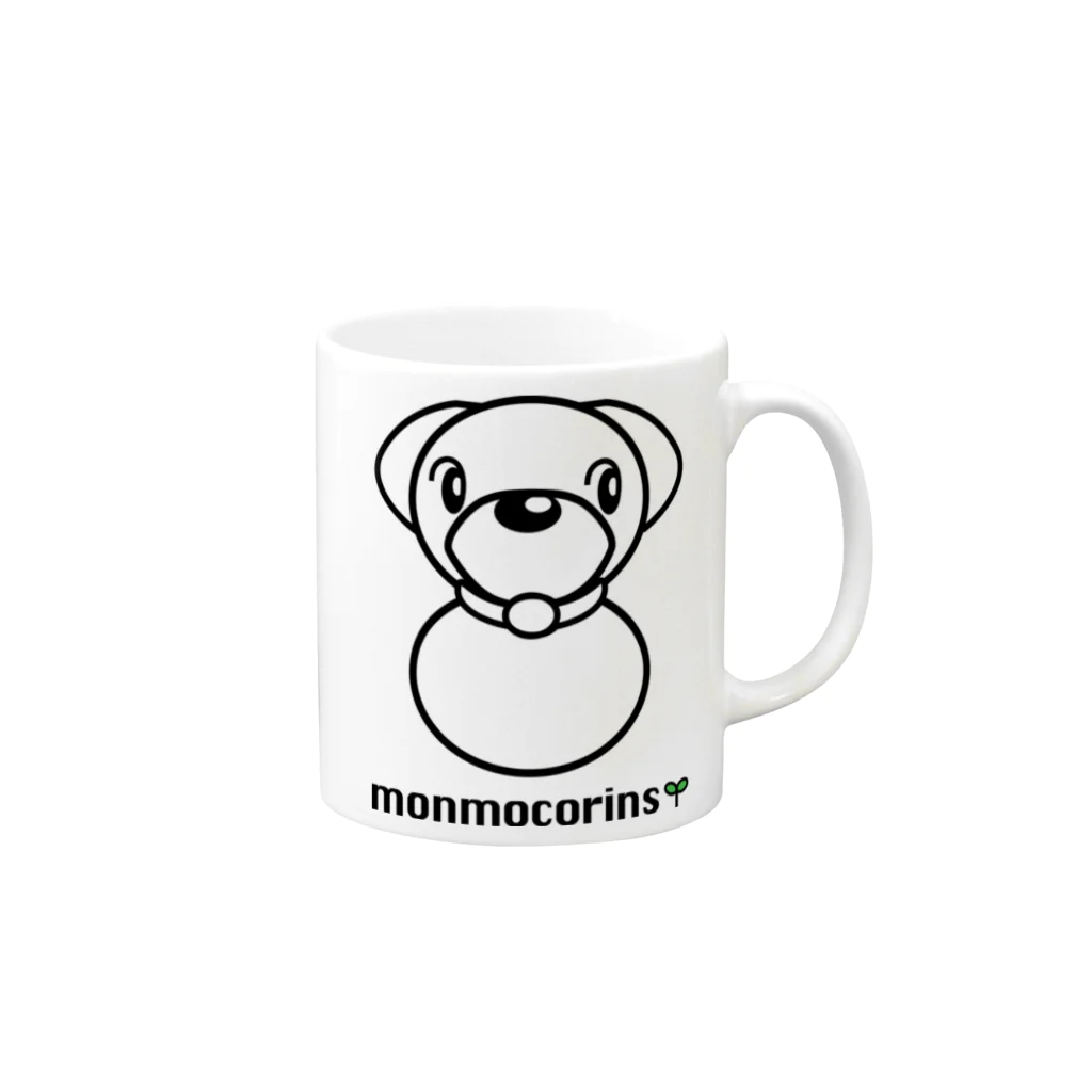 monmocorinsのmonmocorins マグカップの取っ手の右面