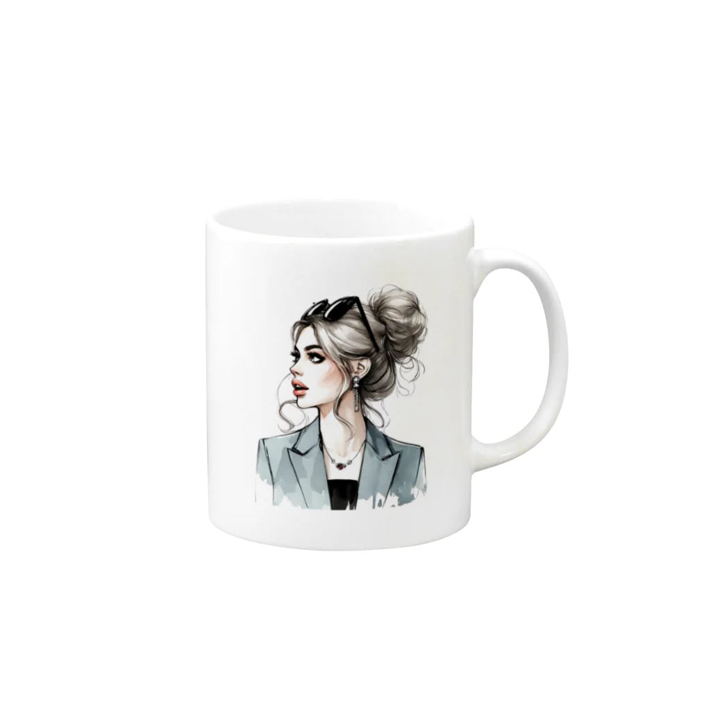 美フォワードのElegant Surprise Mug Mug :right side of the handle