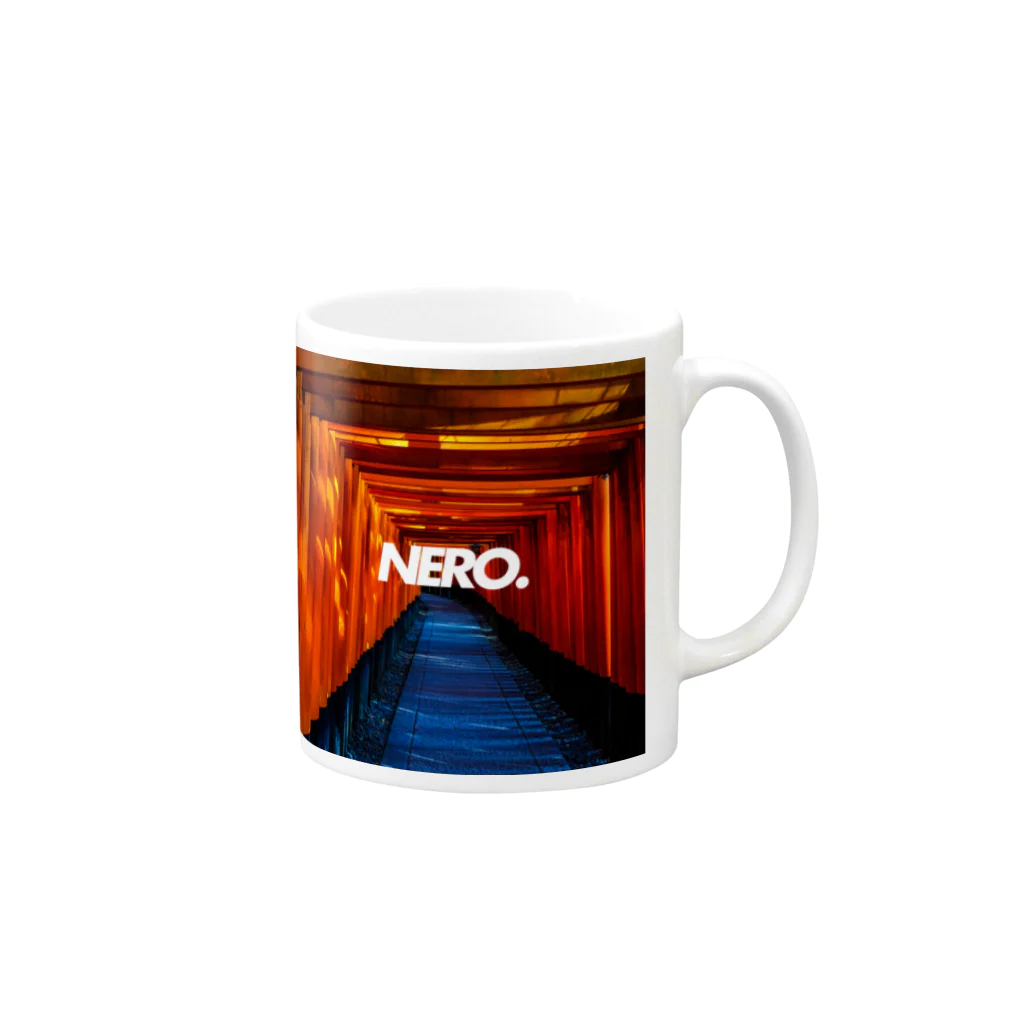 nero.のnero. inari Mug :right side of the handle