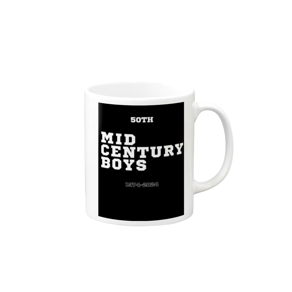 ブラバンホリデーの50th MID CENTURY BOYS Mug :right side of the handle