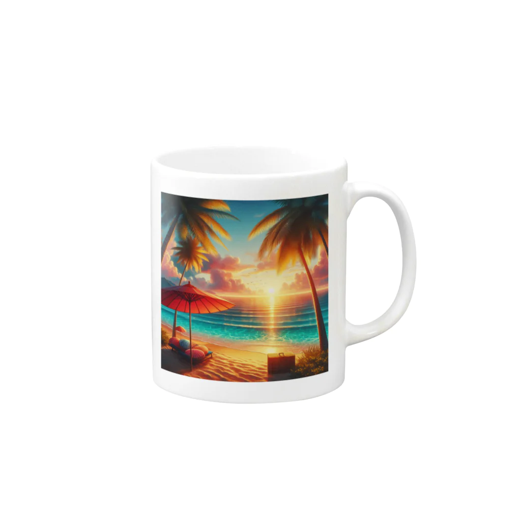 keystoneのAt the beach Mug :right side of the handle