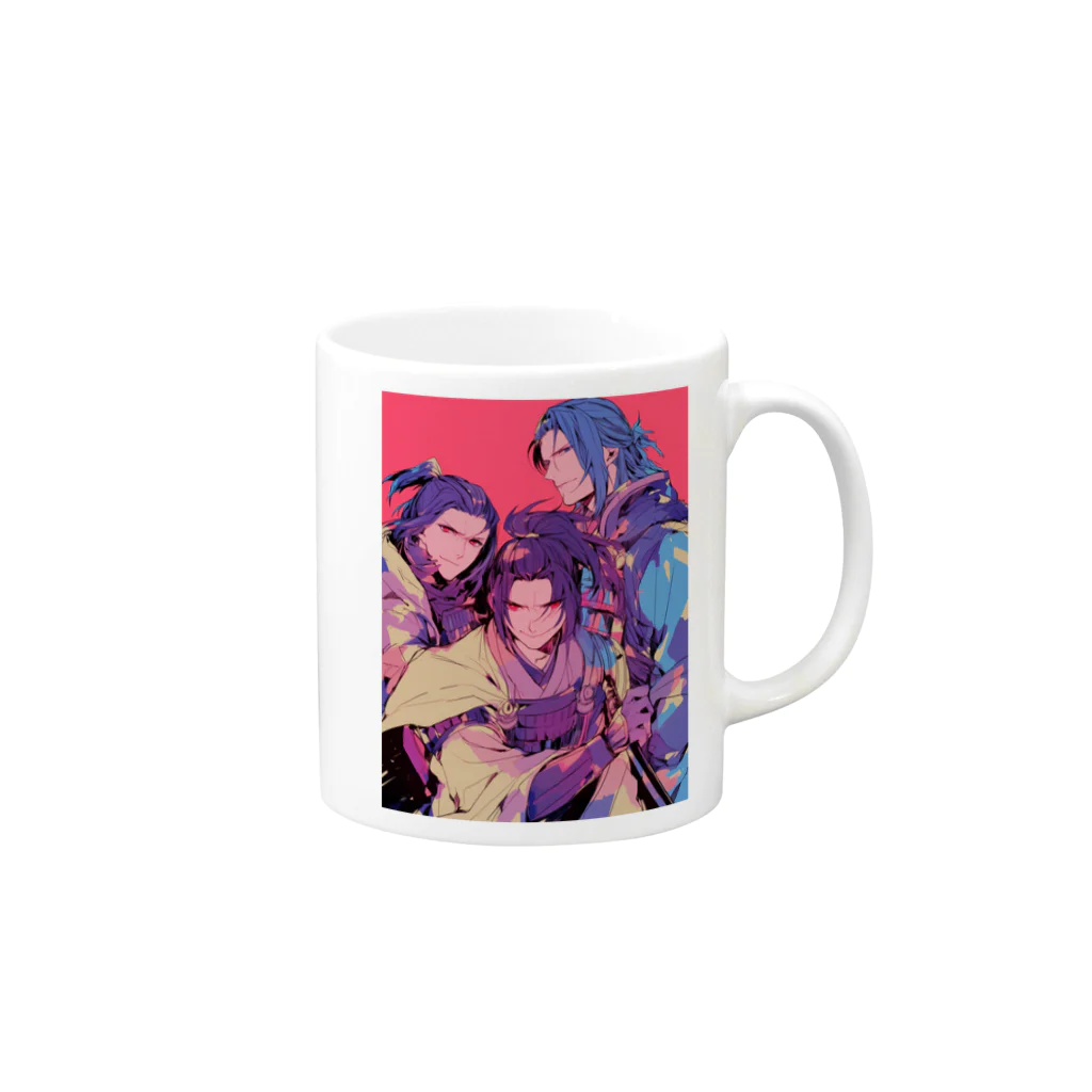 AQUAMETAVERSEの3人の戦国武将3019 Mug :right side of the handle