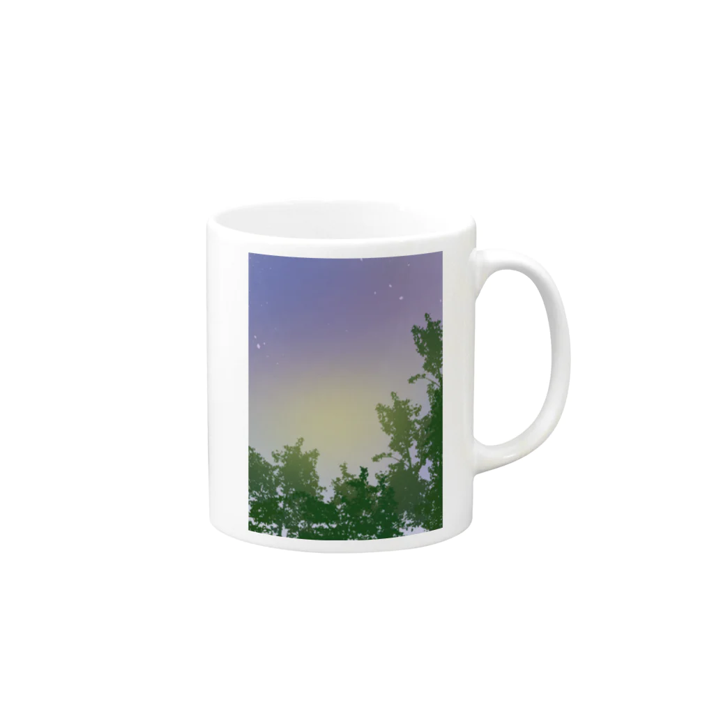 atelier_lapislazuliの夜空 Mug :right side of the handle