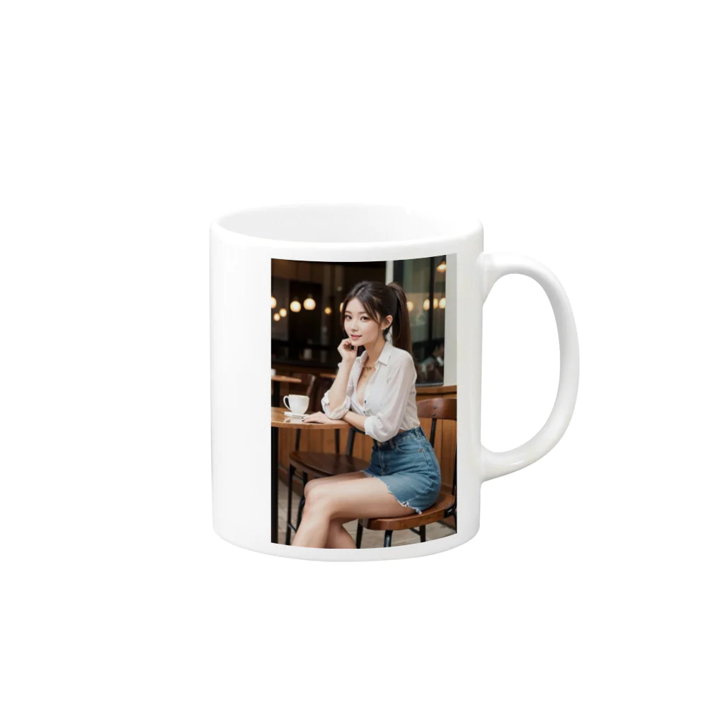 人工美術館の彼女と2 Mug :right side of the handle