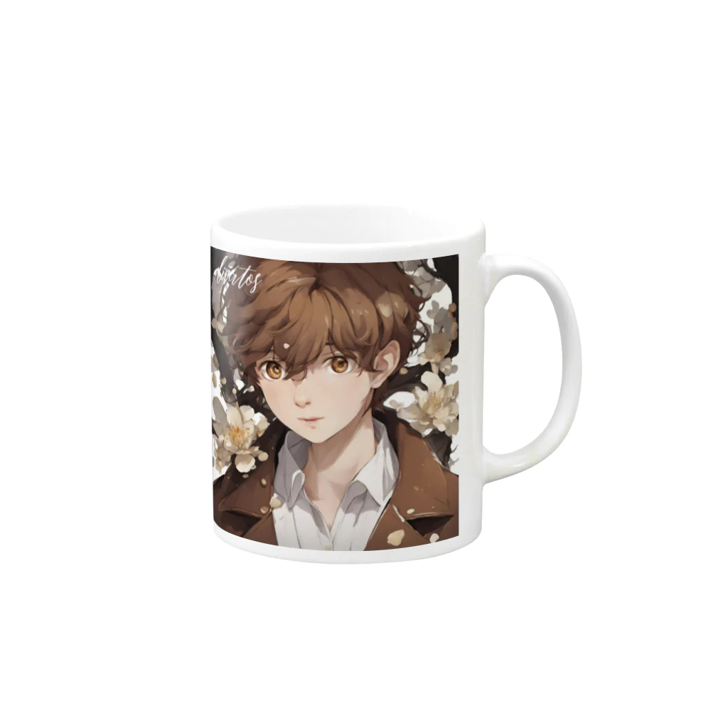 Miki.divatosの阿茂木氏　志凛 Mug :right side of the handle