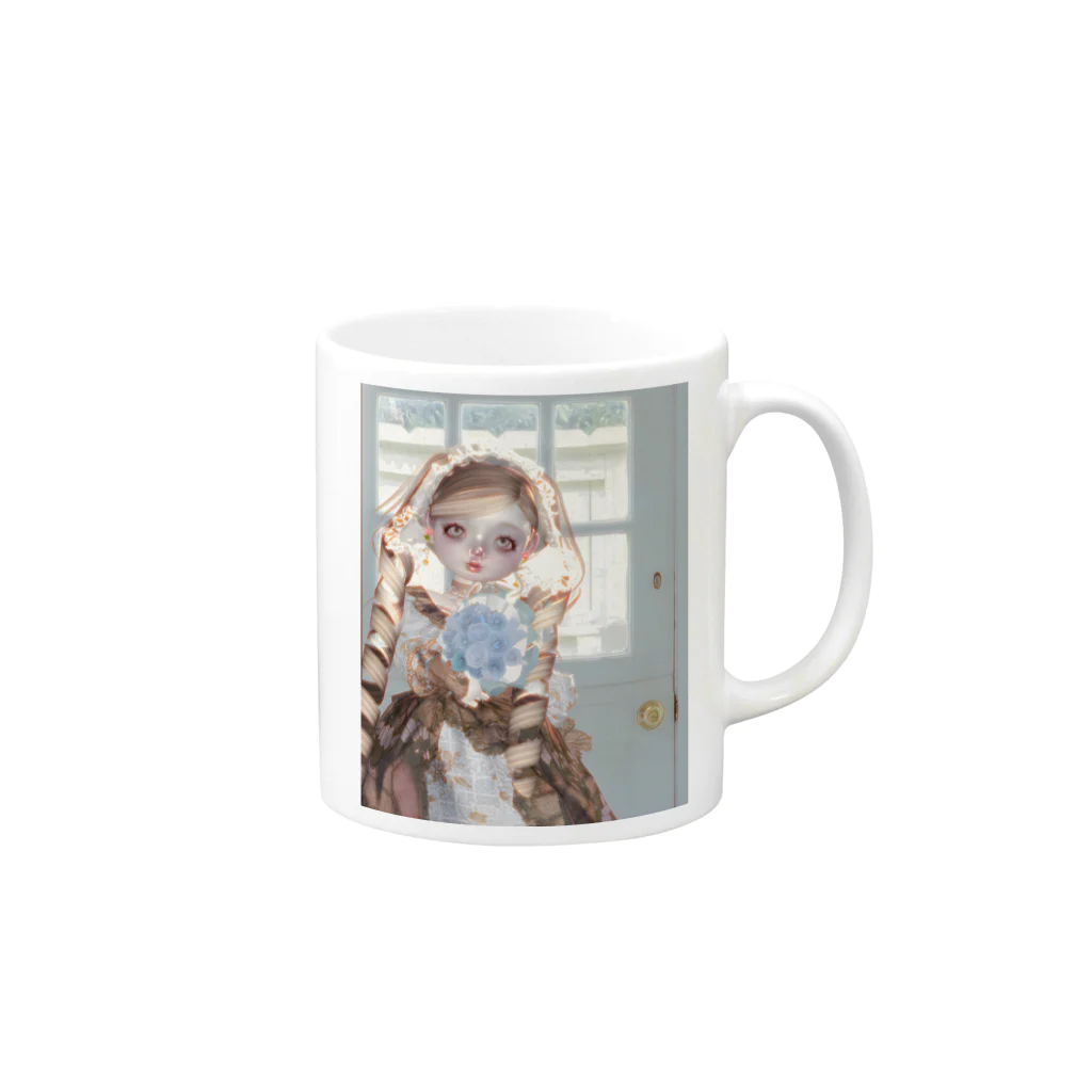 【ホラー専門店】ジルショップのプリンセスドール Mug :right side of the handle