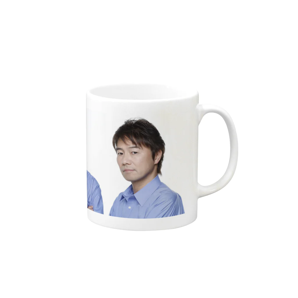 TAKEDA WIG ONLINE SHOPのTAKEDA3兄弟 Mug :right side of the handle