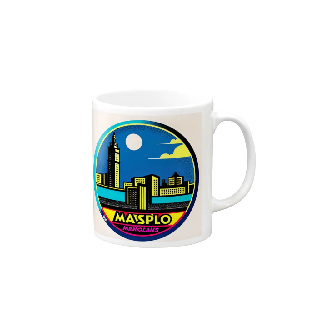 GoogleTamaniriyousuruのFantasy city2 Mug :right side of the handle