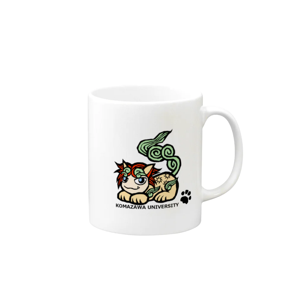 KU-SUPPORTの獅子くん Mug :right side of the handle