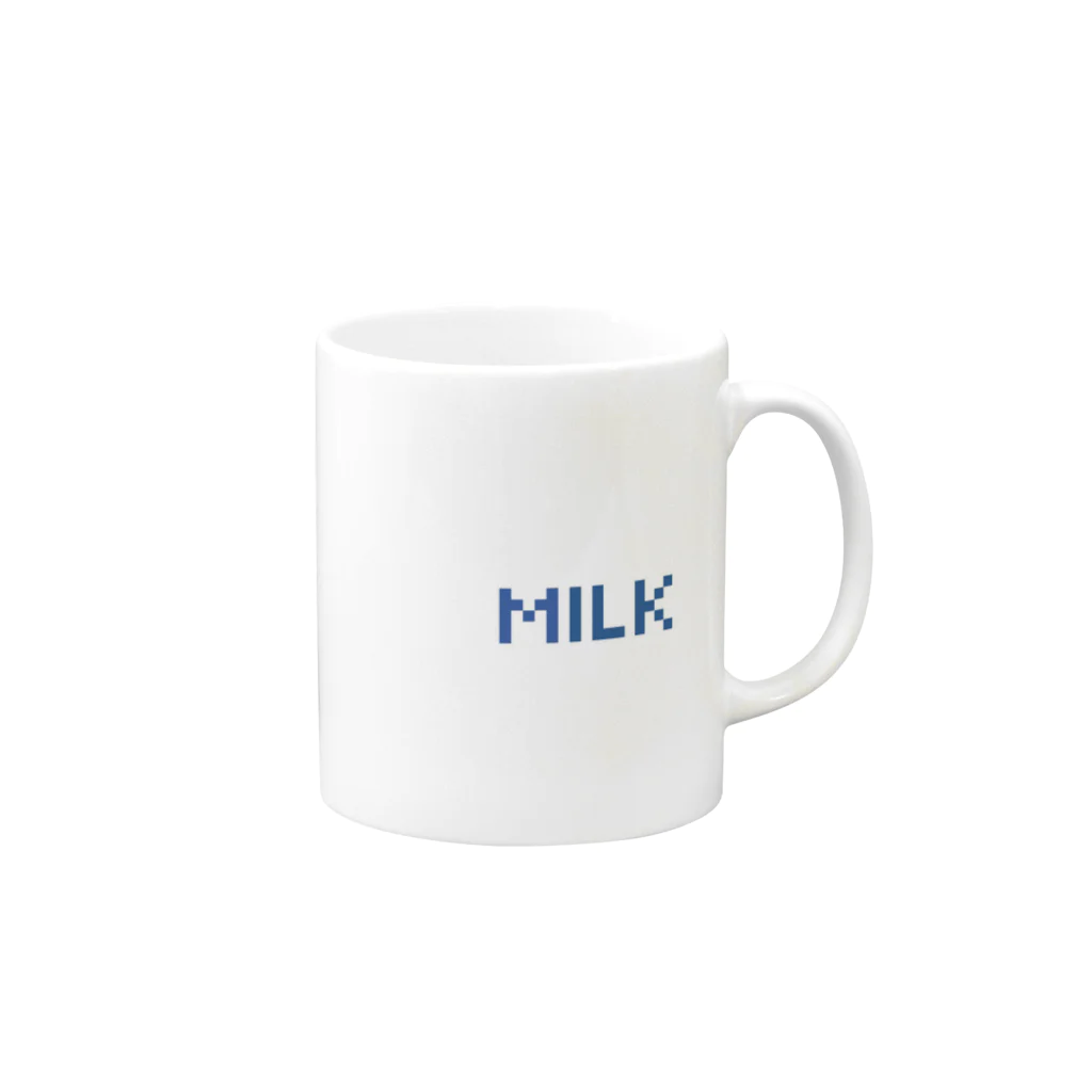 kakukakuのカクカクmilk マグカップの取っ手の右面