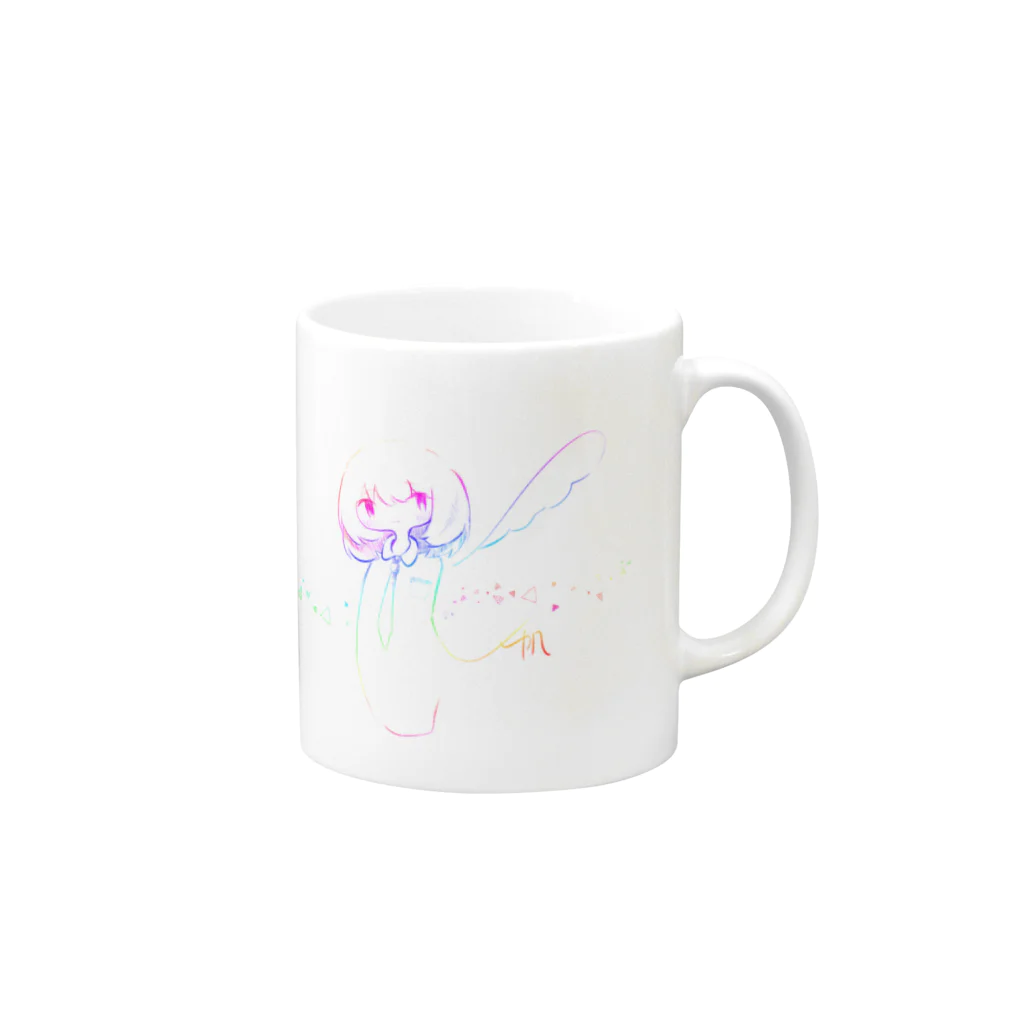 なないろLab.のレインボーガール3 Mug :right side of the handle