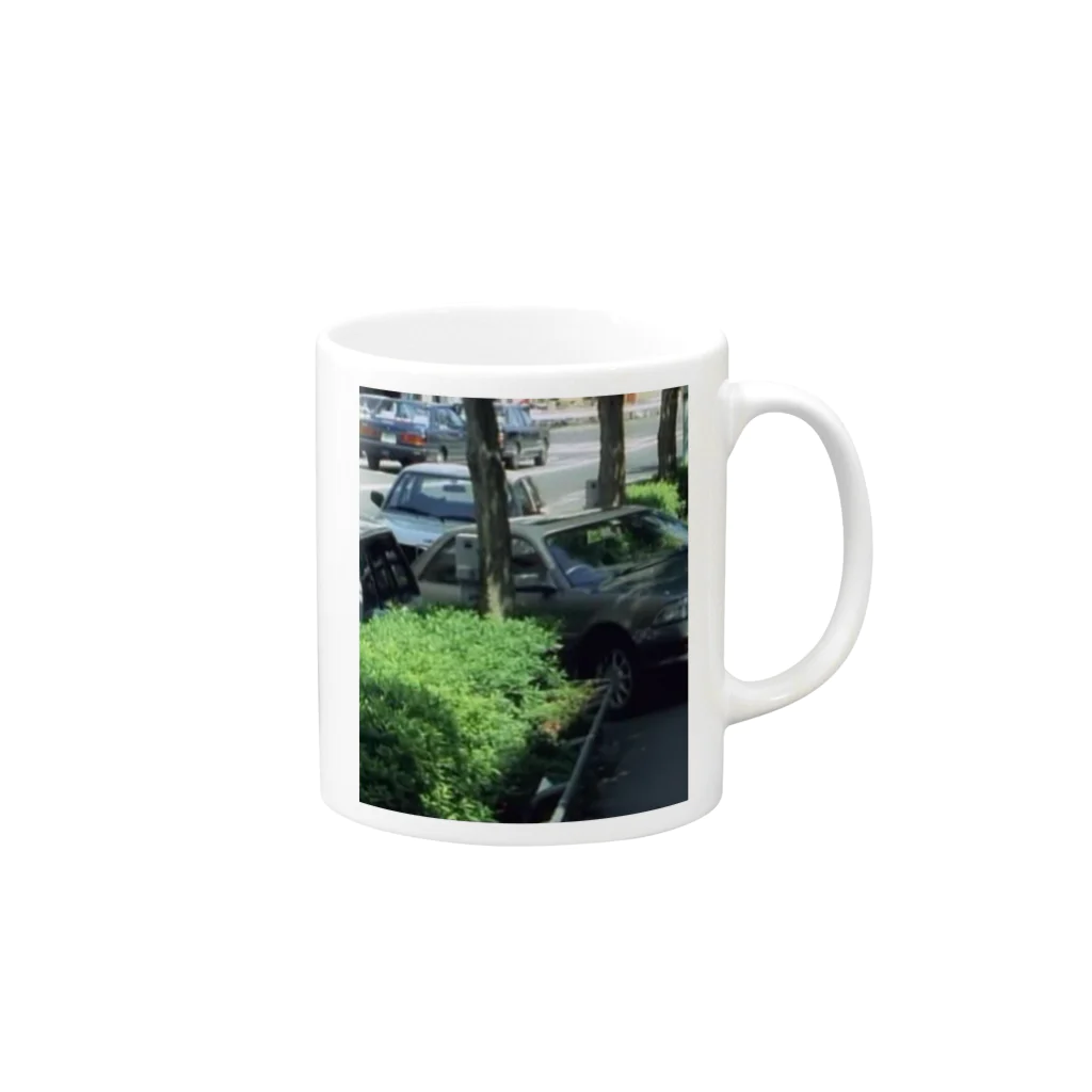 1234の車 Mug :right side of the handle