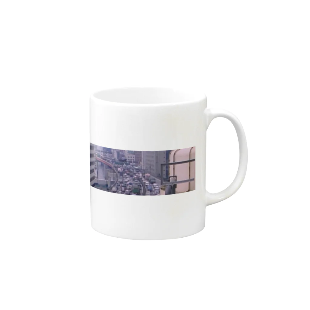 1234の車 Mug :right side of the handle