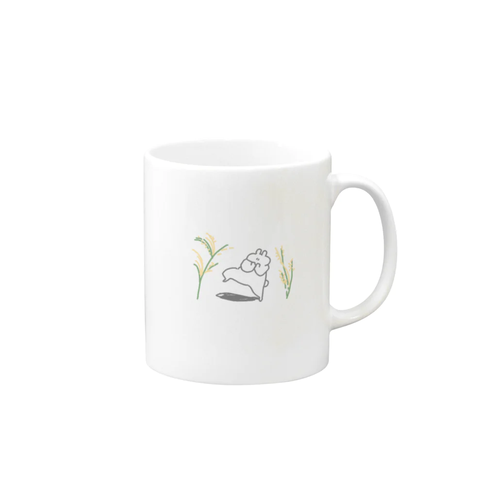 ping storeの稲ばさみ Mug :right side of the handle