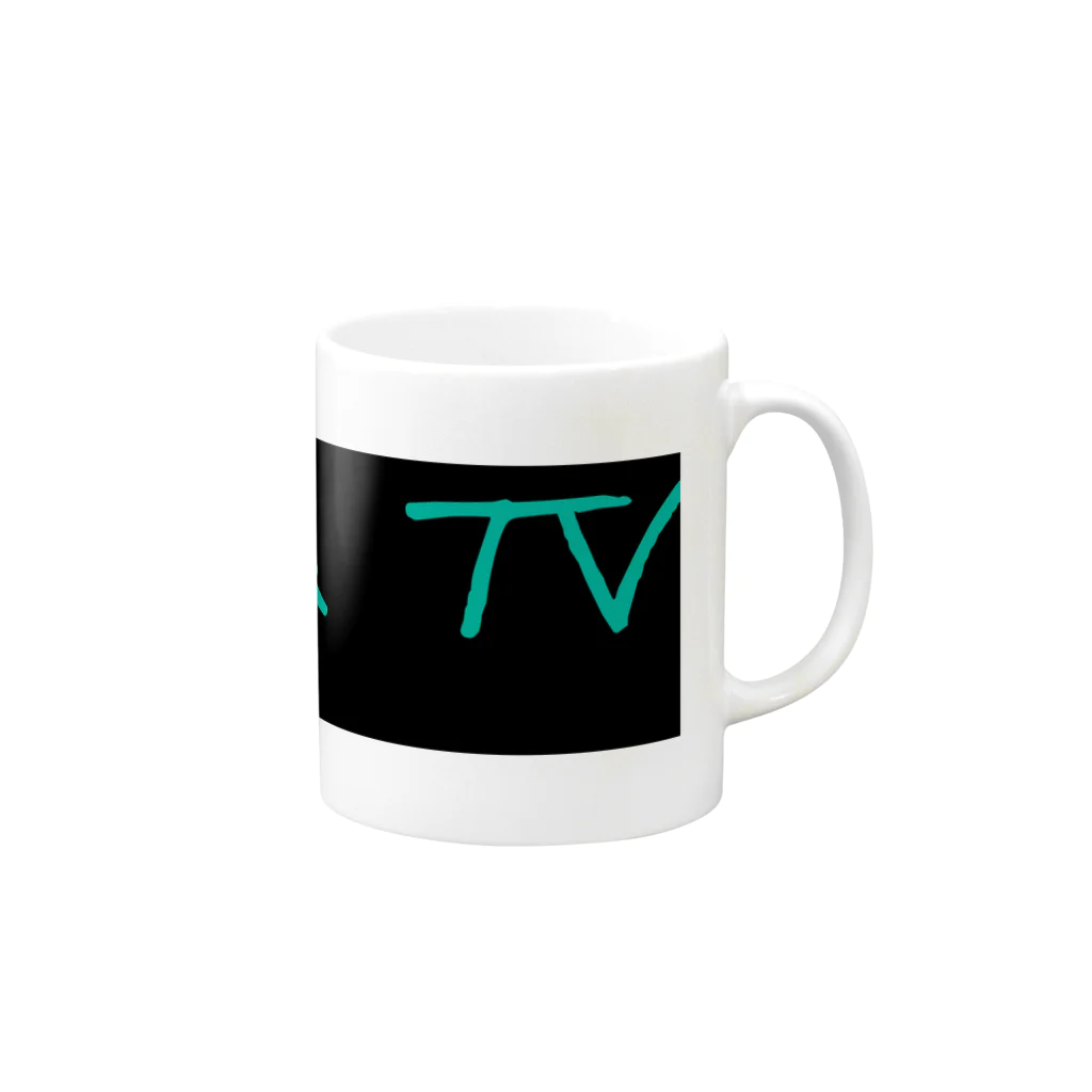 AIイラスト販売のtataraTVオリジナルグッズ Mug :right side of the handle