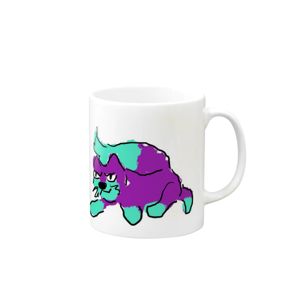 pawrakiyaの猫（（）） Mug :right side of the handle