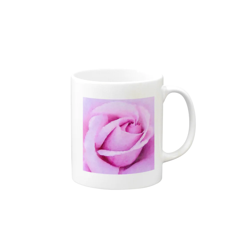 yunyunlivvyのpale violet Mug :right side of the handle