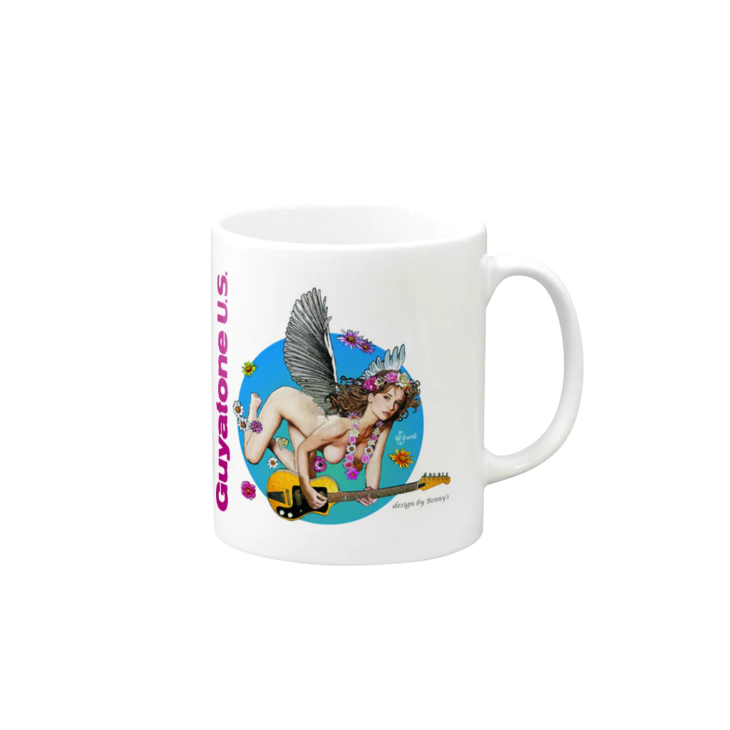 Guyatoneのエンジェル Mug :right side of the handle