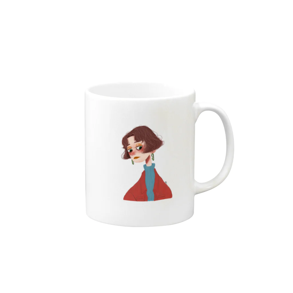 aki hondaのgirl.2 m Mug :right side of the handle