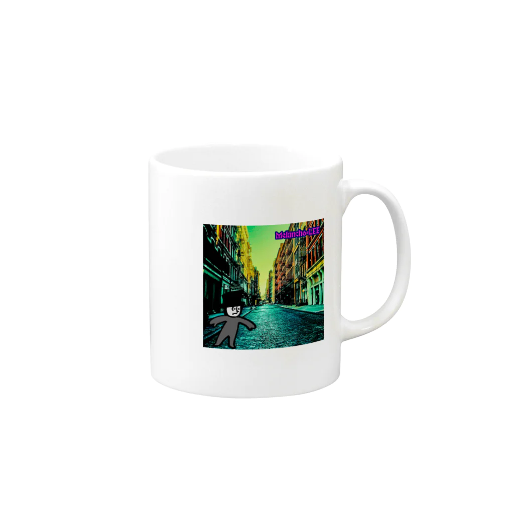 めらんこりのSTREET Mug :right side of the handle