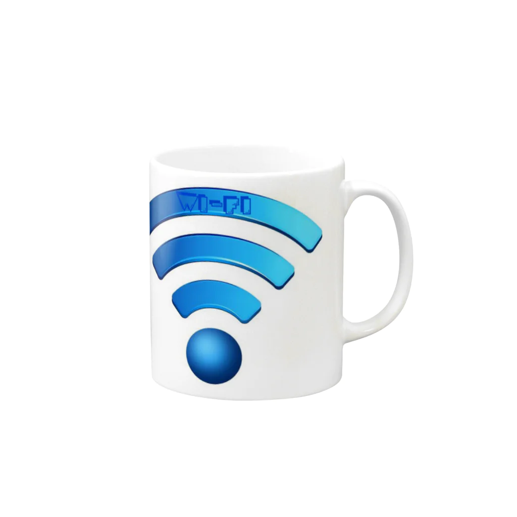 かえるかえるのWi-Fi Mug :right side of the handle