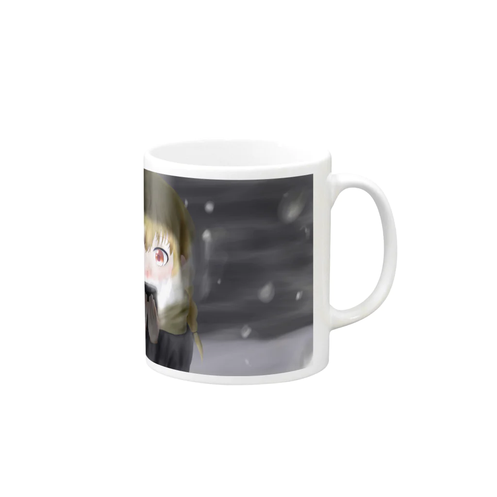 JOSHIKIの少女Y Mug :right side of the handle