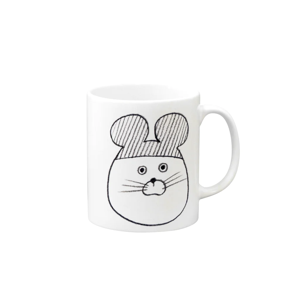 SAKURAI MIKIのねずちゃん Mug :right side of the handle