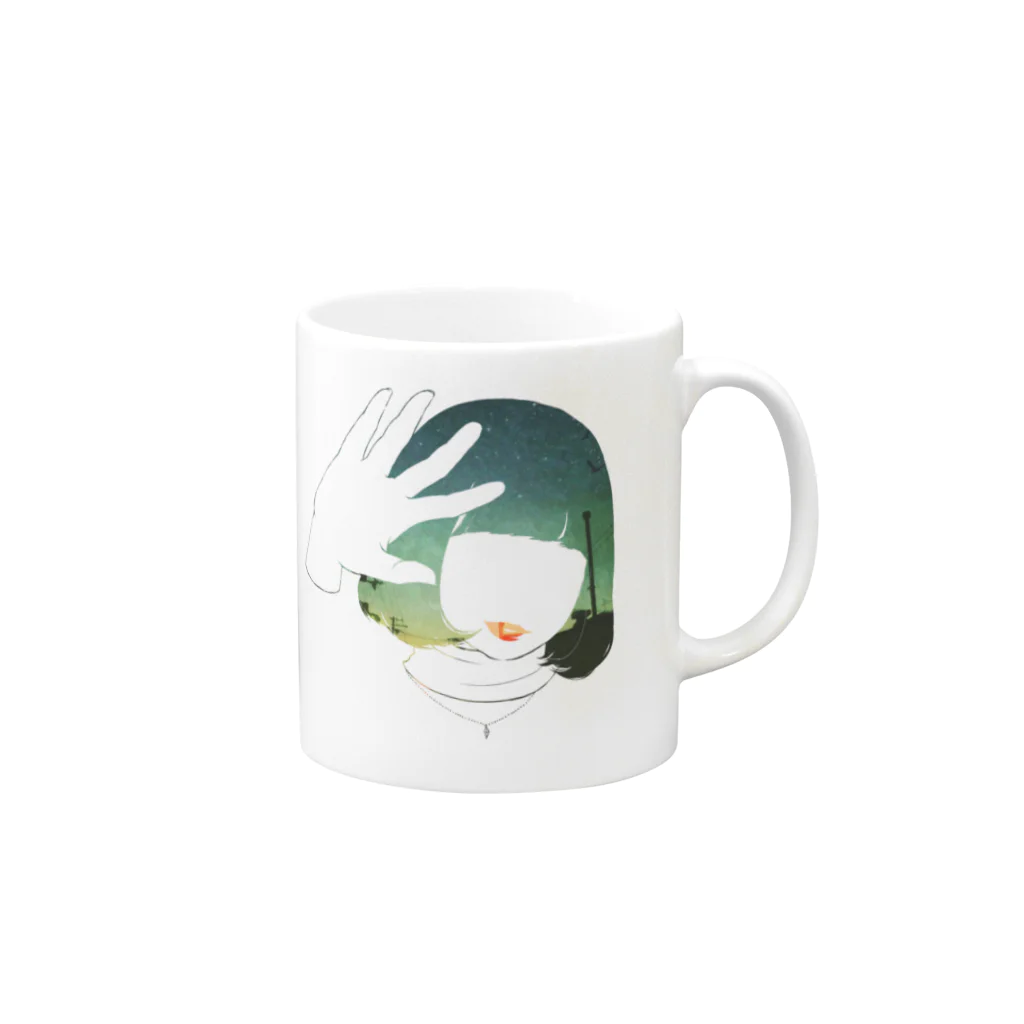 nekoneko18tのじゃあね Mug :right side of the handle