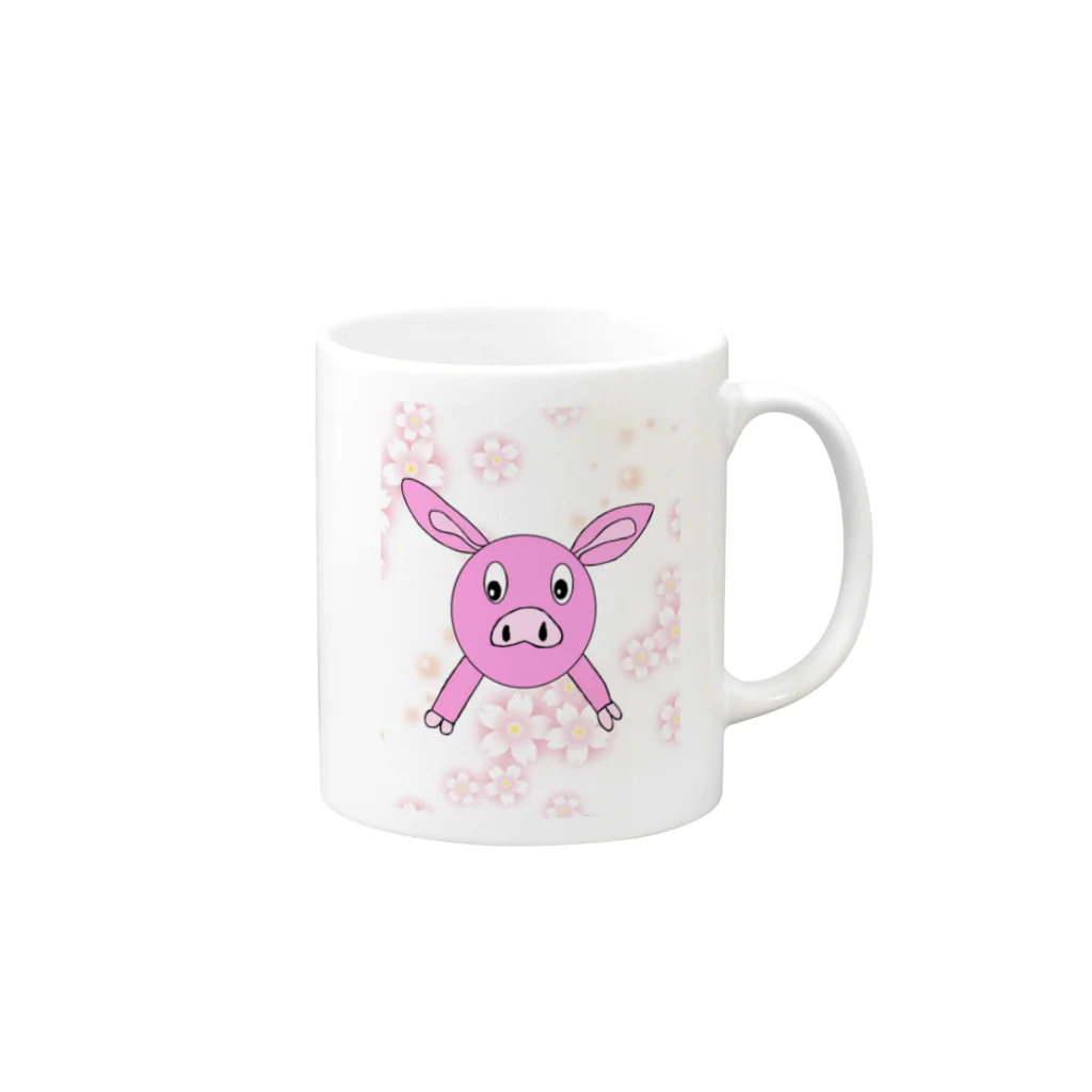 miwakumaの華ちゃん Mug :right side of the handle