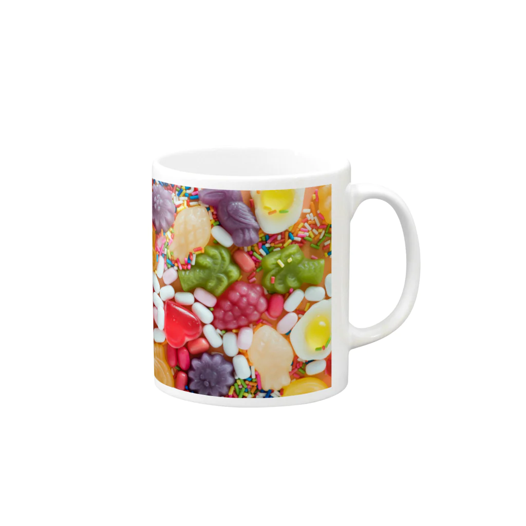 POPPY LOVERのPOP CANDYS Mug :right side of the handle